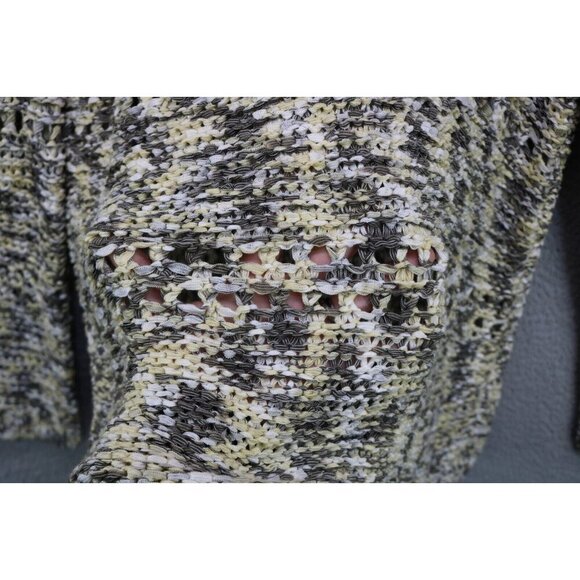 Chicos Long Sleeve Open Knit Tunic Sweater-Size 2-Oversized-Beachy-NWT - Picture 5 of 12